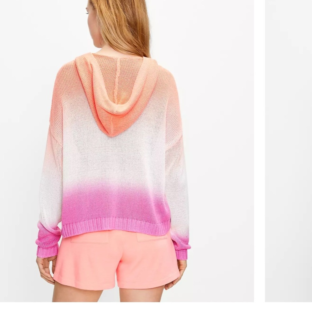 LOU & GREY DIP DYED HOODED SWEATER (a375)